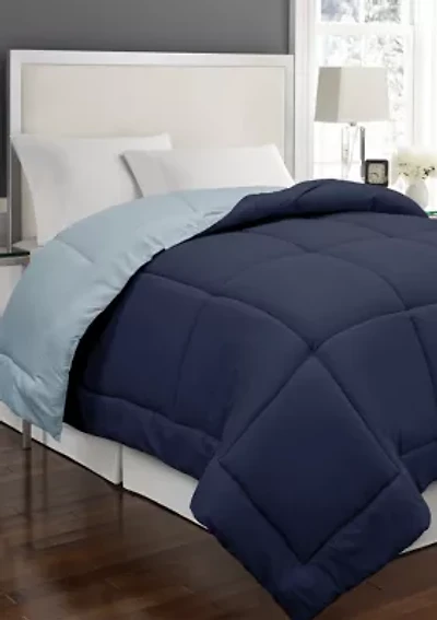 Microfiber Reversible Down Alternative Comforter