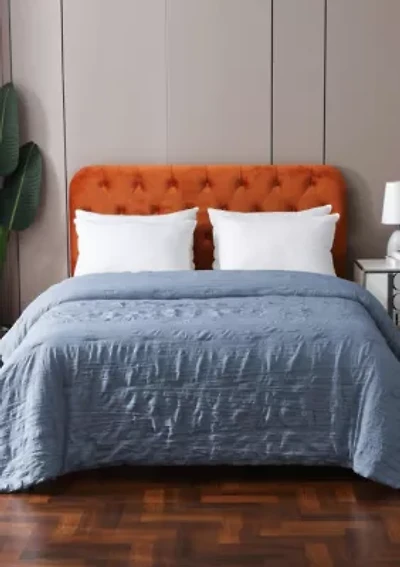 Crinkled Down Alternative Blanket King White