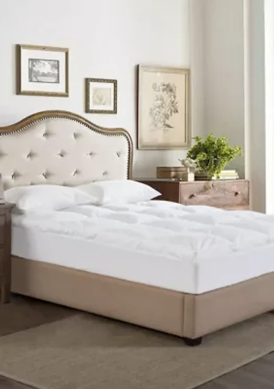 Dual Chamber Down Alternative and Nano Feather Twin Mattress Topper