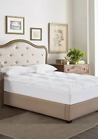 Dual Chamber Down Alternative and Nano Feather Twin Mattress Topper