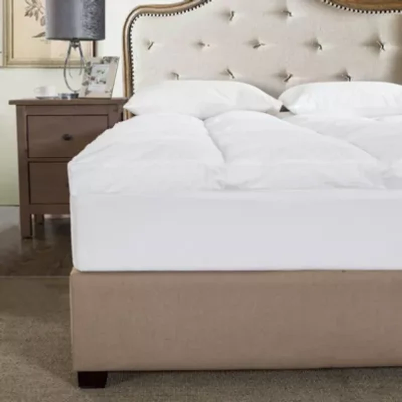 Dual Chamber Down Alternative and Nano Feather Twin Mattress Topper