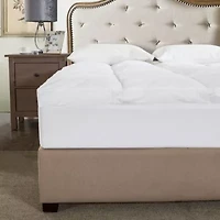 Dual Chamber Down Alternative and Nano Feather Twin Mattress Topper