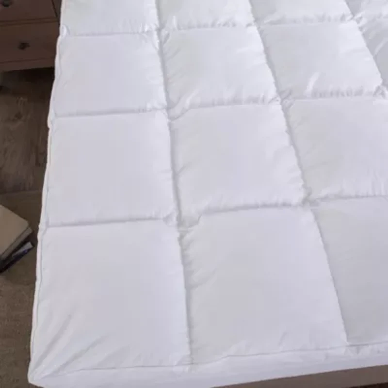 Dual Chamber Down Alternative and Nano Feather Twin Mattress Topper