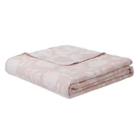 Rosewood Estate Pink 2-3 Piece Soft Woven Matelasse Jacquard Cotton Blend Quilt Set