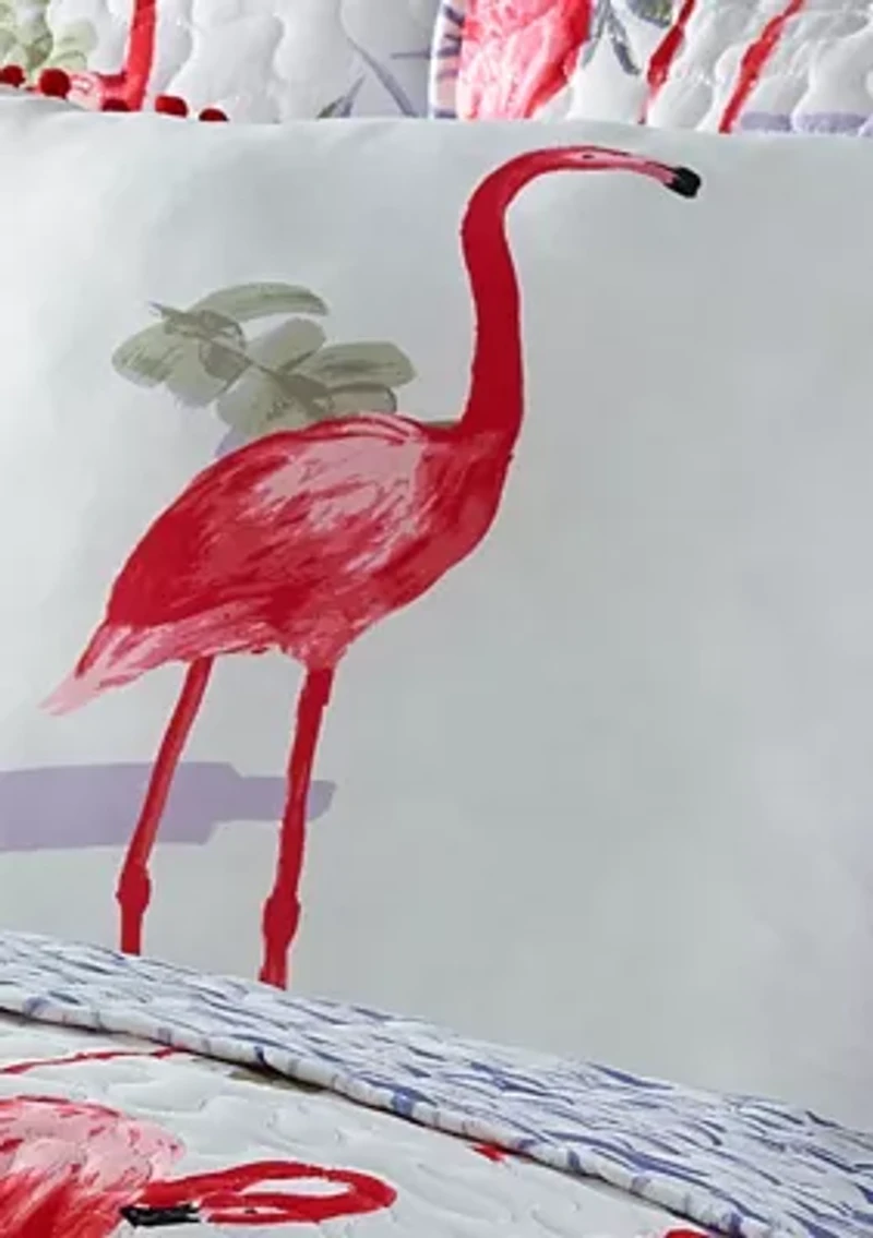 Fancy Flamingo Quilt Set