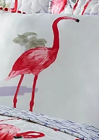 Fancy Flamingo Quilt Set