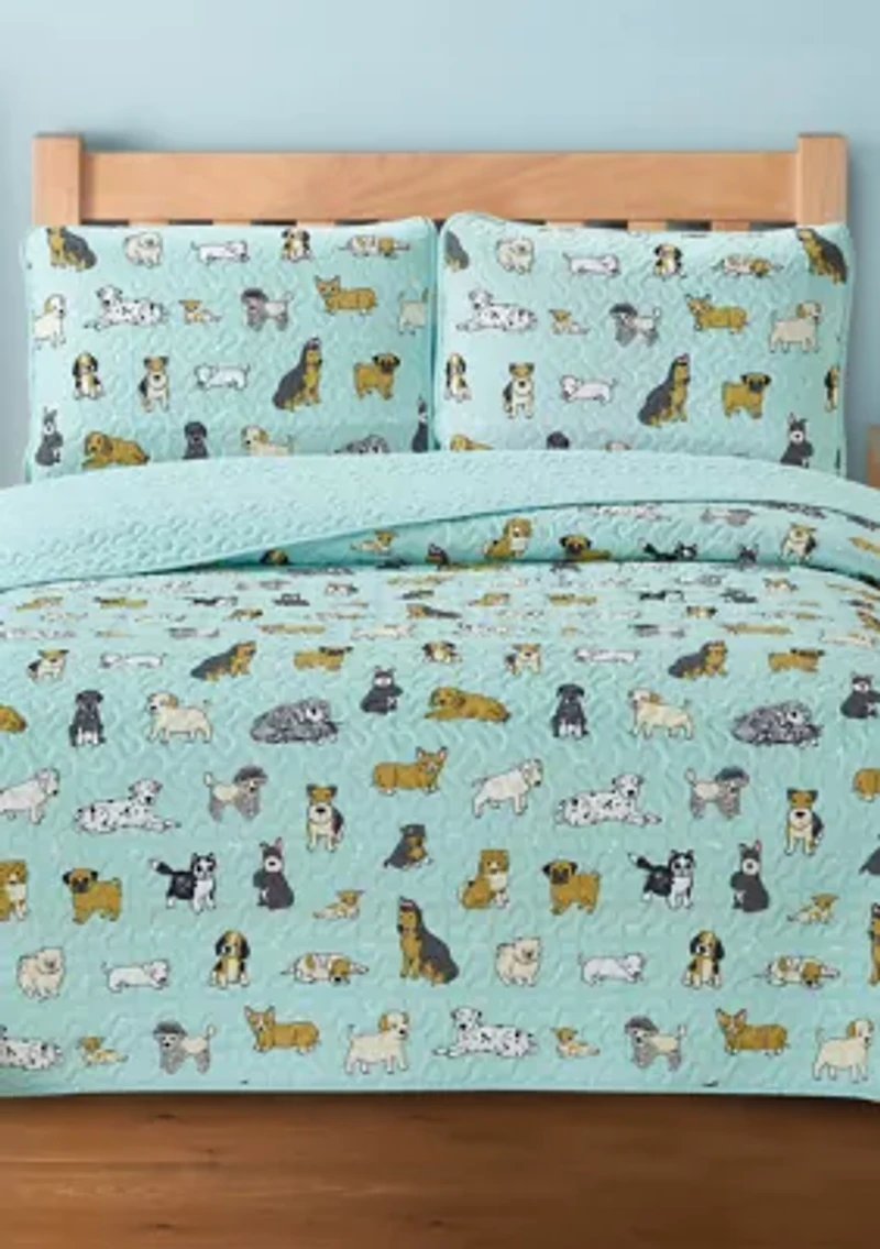 Puppies Quilt Set