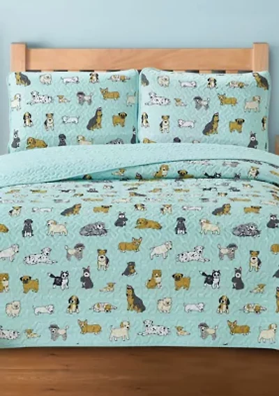 Puppies Quilt Set
