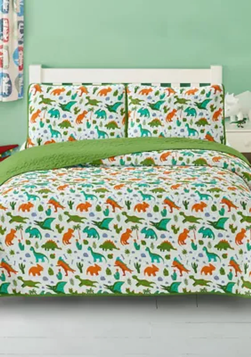 Dinosaur Park Quilt Set
