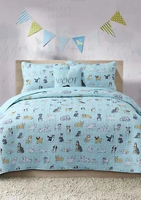 Puppies 3-Piece Quilt Set