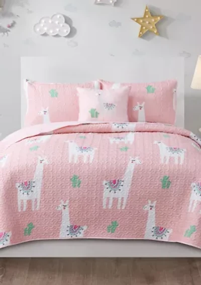 Cool Llama 3-Piece Quilt Set