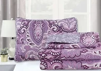 Felicity Plum 3-piece Quilt Set