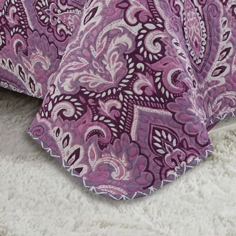 Felicity Plum 3-piece Quilt Set