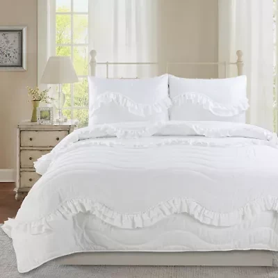 Charlotte Ruffle 3-piece Quilt Set