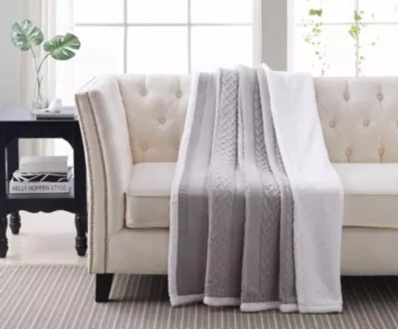 Sweater and Sherpa Throw