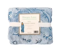 Kids Hooded Paw and Bones Throw