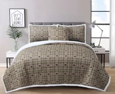 Arbor Sherpa 4-piece Quilt Set