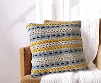 Malta Cotton Decorative Throw Pillow 18x18"