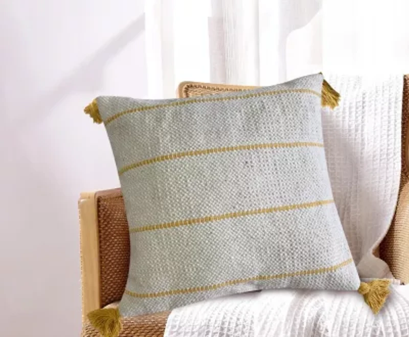 Mara Cotton Decorative Throw Pillow 18x18"