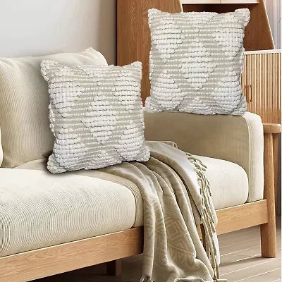 Maxa Cotton Decorative Throw Pillows  18x18" 2 pack