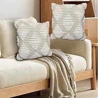 Maxa Cotton Decorative Throw Pillows  18x18" 2 pack