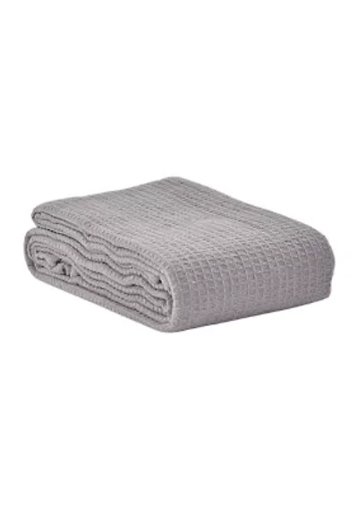 Cotton Solid Gray Blanket