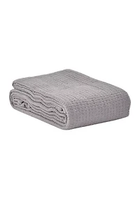 Cotton Solid Gray Blanket