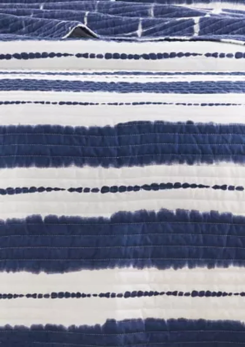 Shibori Stripe Quilt Set