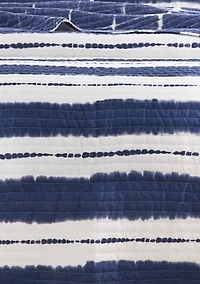 Shibori Stripe Quilt Set