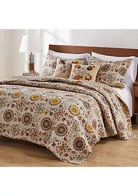 Andorra Quilt Set with Bonus Pillows