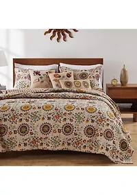Andorra Quilt Set with Bonus Pillows