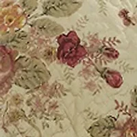 Antique Rose Quilt Set with Bonus Pillows