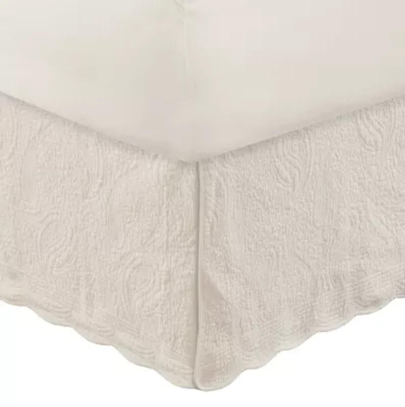 Paisley Ivory Bedskirt