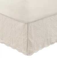 Paisley Ivory Bedskirt