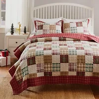 Oxford Red Quilt Set