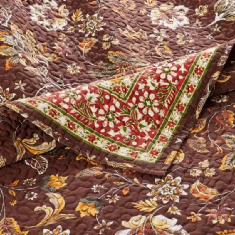 Audrey Chocolate Quilt Set