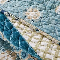 Thalia Blue Bedspread Set