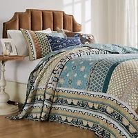 Thalia Blue Bedspread Set