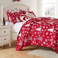 Peppermint Party Quilt Set