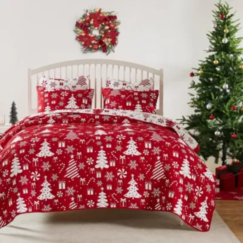 Peppermint Party Quilt Set