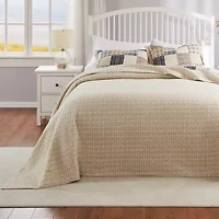 Oxford Taupe Bedspread Set
