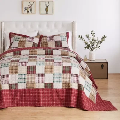 Oxford Red Bedspread Set