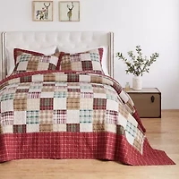 Oxford Red Bedspread Set