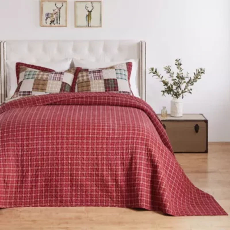 Oxford Red Bedspread Set