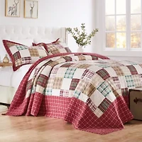 Oxford Red Bedspread Set