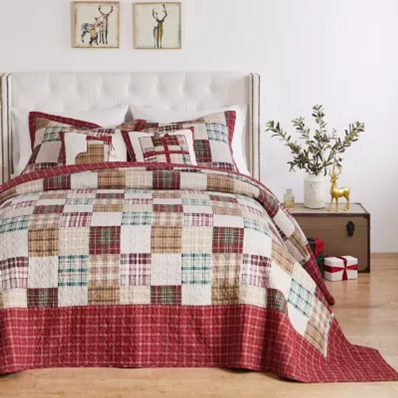 Oxford Red Bedspread Set