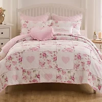 Veronicas Hearts Full/Queen Quilt Set