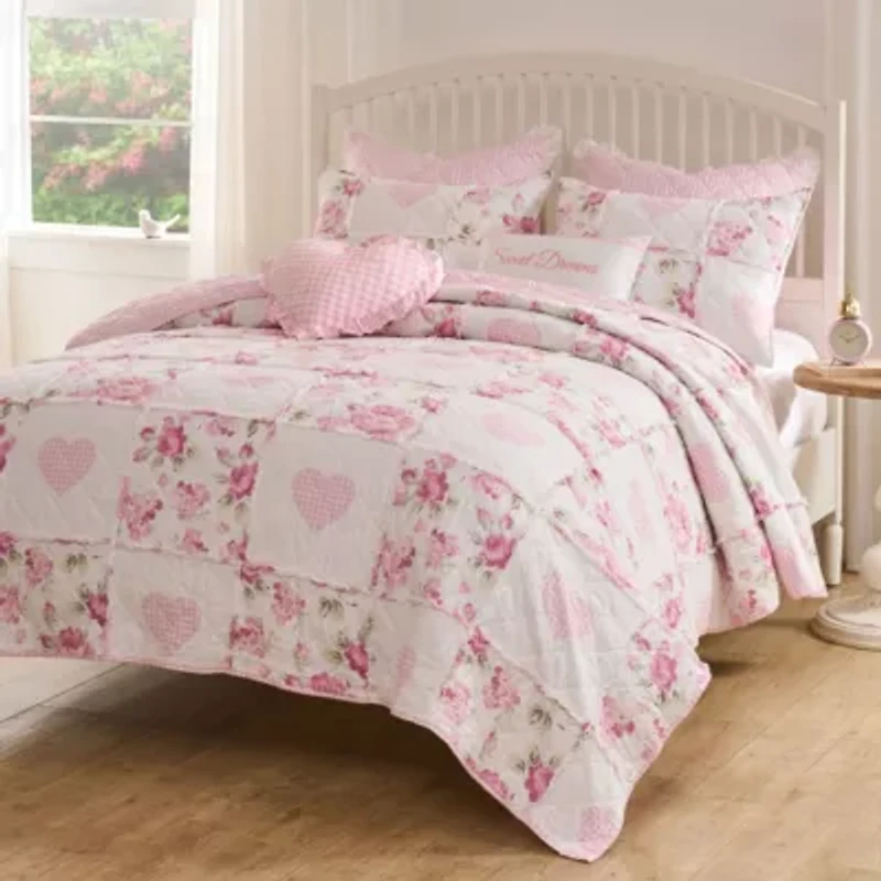 Veronicas Hearts Full/Queen Quilt Set
