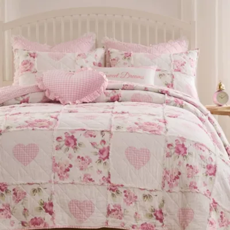 Veronicas Hearts Full/Queen Quilt Set