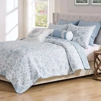Toile Patch Coverlet Set